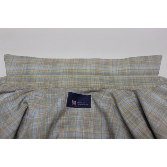 Panhandle Slim men's permanent press plaid Western cowboy pearl snap shirt XXL - Picture 9 of 13